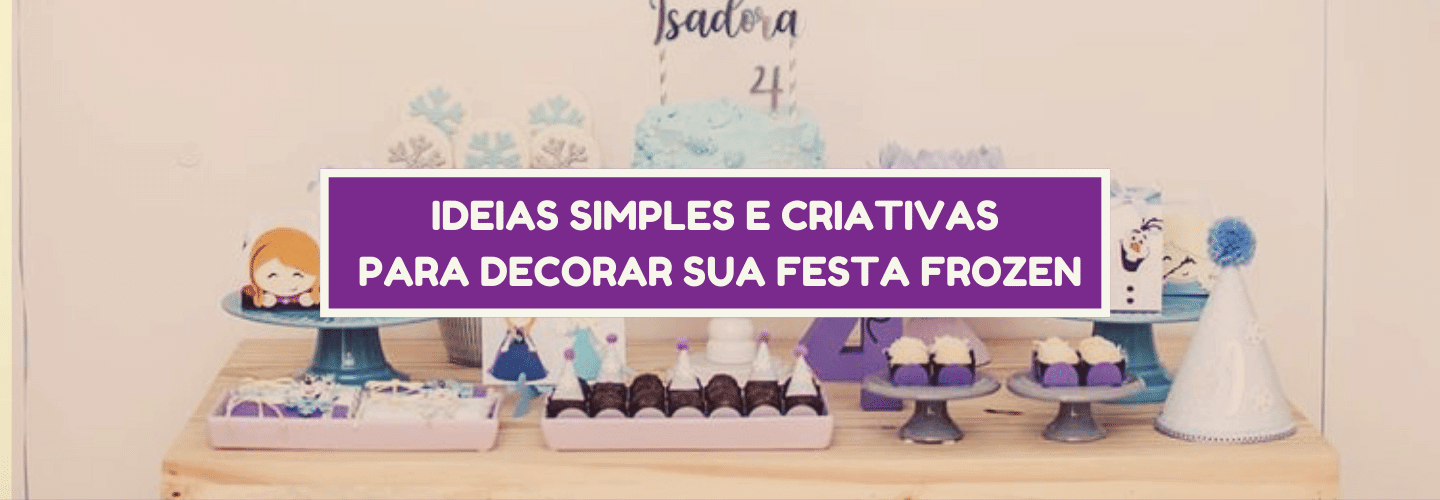 decoração da frozen simples