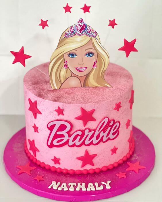 Topo De Bolo Da Barbie Ideias Para Imprimir Bolo Guaran